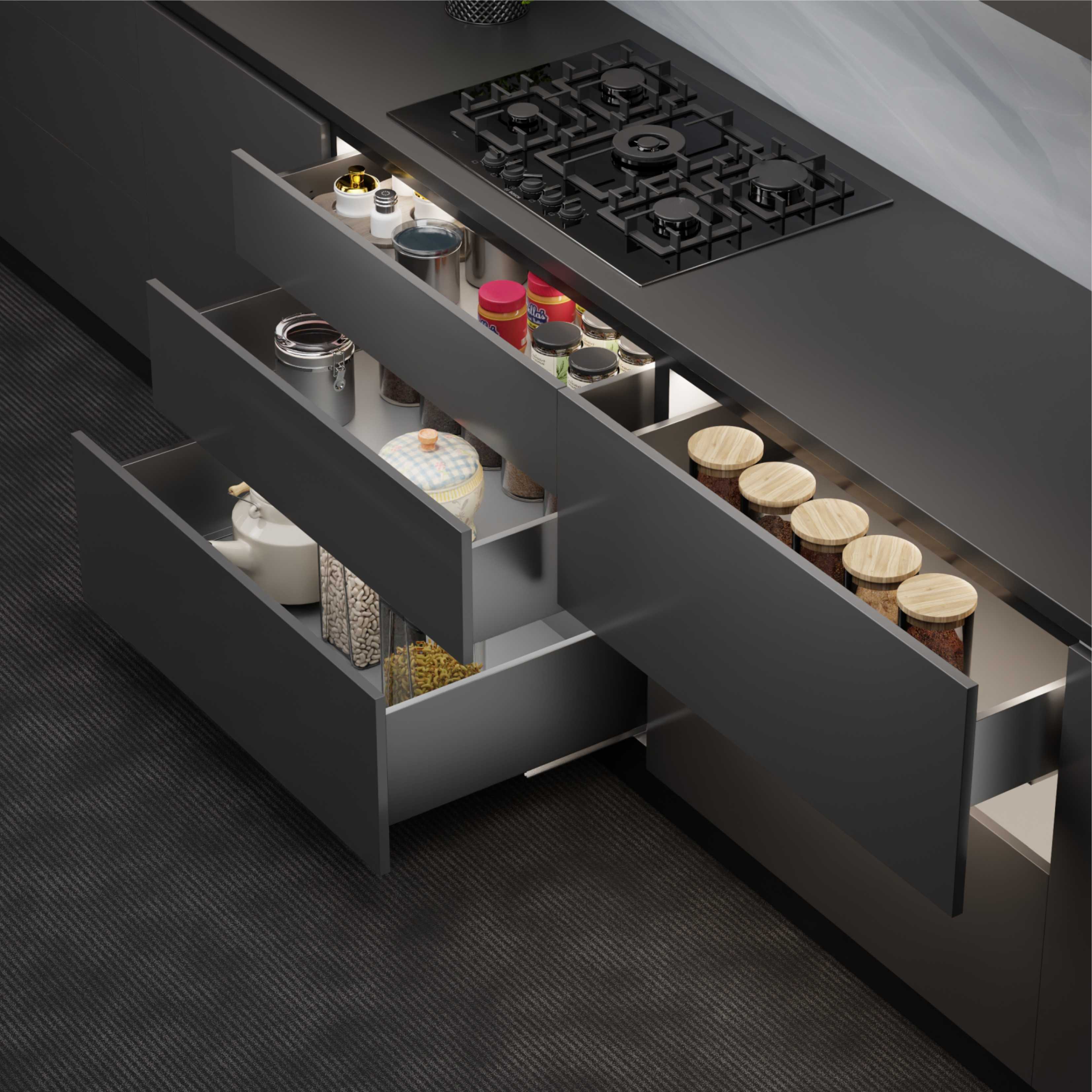 Kitchen and wardrobe hardware range